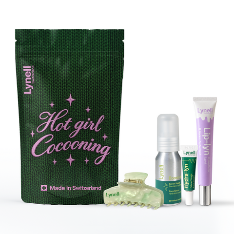 The Hot Girl Cocooning Christmas Gift Set - Serum, lip oil & claw clip
