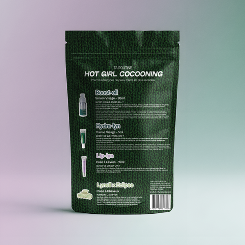 The Hot Girl Cocooning Christmas Gift Set - Serum, lip oil & claw clip