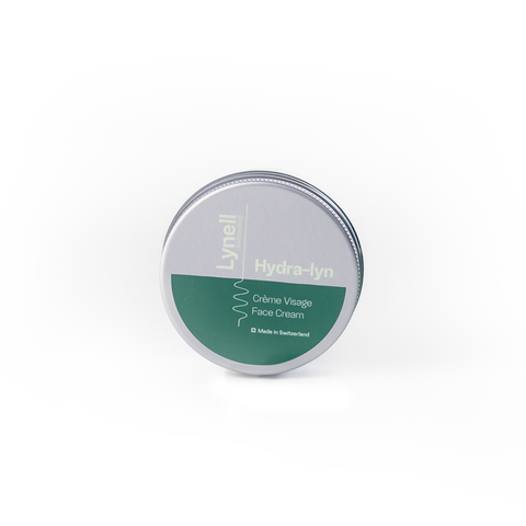 Hydra-lyn crème visage hydratante 50ml en pot aluminium recyclable — Made in Switzerland, Lynell